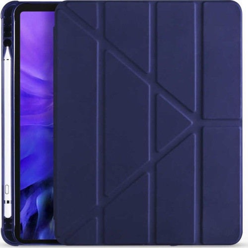 Apple iPad Air 10.9 2020 Fuchsia Tri Folding Kalemlikli Kılıf Smart Standlı