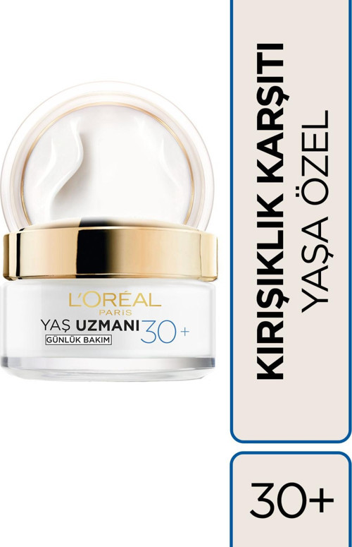 Yaş Uzmanı 30+ İnce Çizgi Görünümünü Azaltan & Cilde Canlı Görünüm Veren, Kırşıklık Karşıtı Krem 50ml