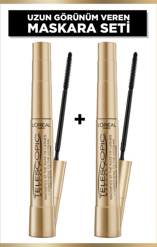 Telescopic Siyah Maskara 2'li Set
