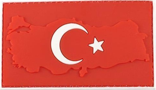 Bayrak Plastik Kabartma Haritalı Patch - Peç