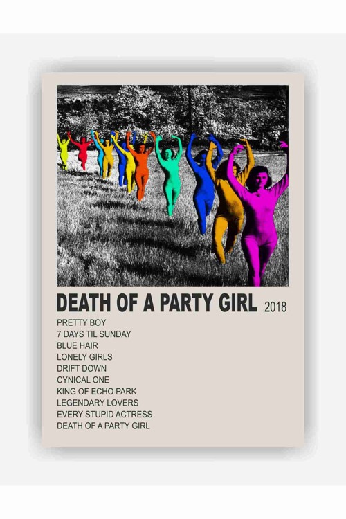 Death Of A Party Girl - Tv Girl Müzik Duvar Posteri - Kalın Kağıt - Çerçevesiz
