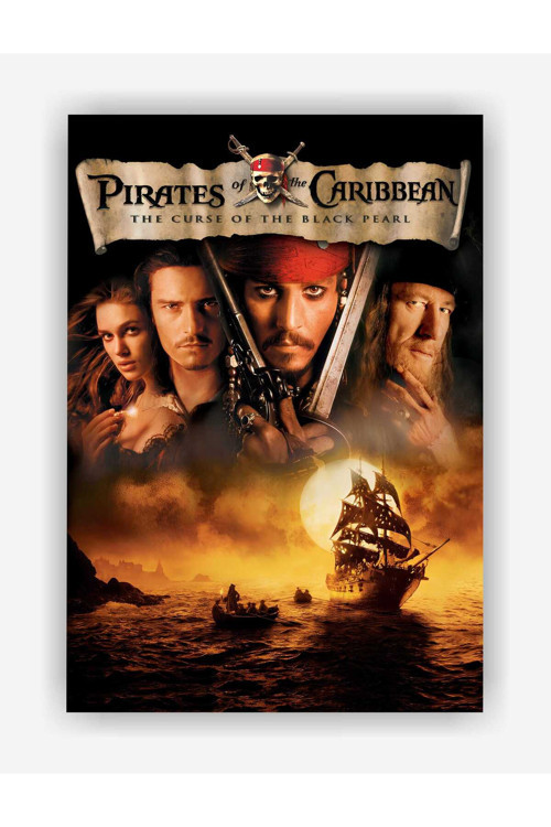 Pirates Of The Caribbean: The Curse Of The Black Pearl Film Duvar Posteri - Kalın Kağıt - Çerçevesiz