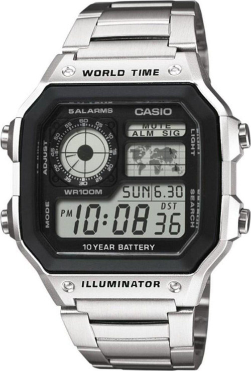 Standart AE-1200WHD-1AVDF Çelik Kordon Erkek Kol Saati