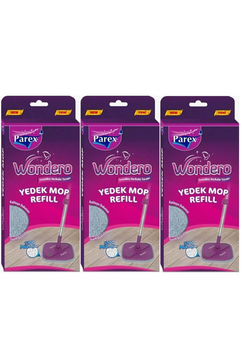Wondero Yedek Mop Üçlü Paket