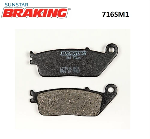 716Sm1 2015-2023 Kawasaki KLE 650 Versys Uyumlu Ön Fren Balatası Yarı Metalik Balata