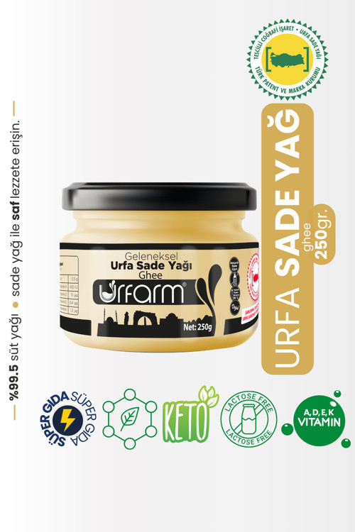 Sadeyağ (GHEE) 250 gr – Sadece Koyun, Temiz Süt Laktozsuz, Kazeinsiz, Ketojenik Saf Yağ Sade Yağ