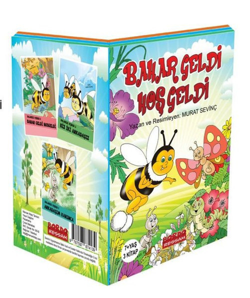 Bahar Geldi Hoş Geldi Bal Arısı Vızdık Serisi Seti - 3 Kitap Takım 7+ Yaş