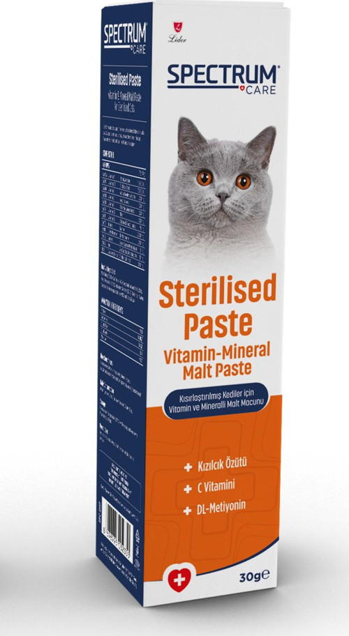 Kısırlaştırılmış Kediler İçin Vitamin Ve Mineralli Malt Macunu 30 Gr