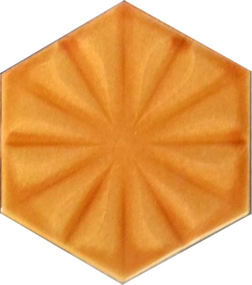 15x17 Cm Çiçekli Karamelaltıgen Seramik