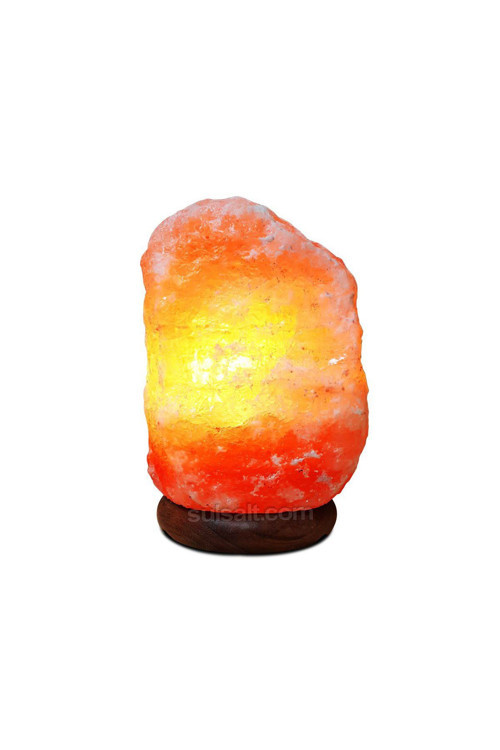 Himalaya Tuz Lambası 3-4 Kg | Pembe Turuncu Renk Himalaya Tuz Lambası | Açma Kapama Düğmeli