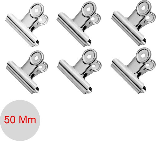 Round Clips 50 mm Metal Maşa Kıskaç 6 Adet (2003)