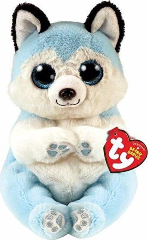 Beanie Babies Oturan Mavi Peluş Husky Köpek Thunder 15 cm