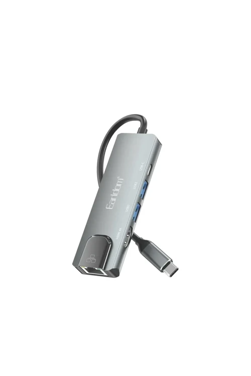 5in1 4K HDMI Usb-C Dönüştürücü - Gri