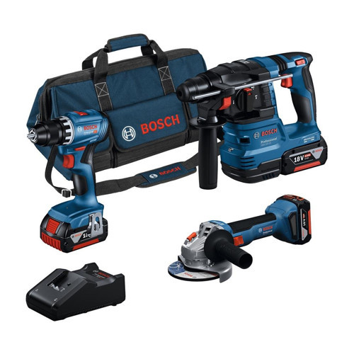 Professional Gsr 18V-45 + Gws 18V-8 + Gbh 18V-22 3X18V 4.0Ah Akülü Kombo Kit - 0615A5007L