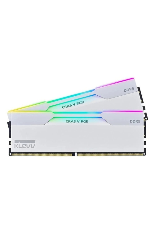 Cras V Rgb 64Gb (2X32Gb) 6400Mhz Cl32 Ddr5 Heatsink Brilliant White Ram