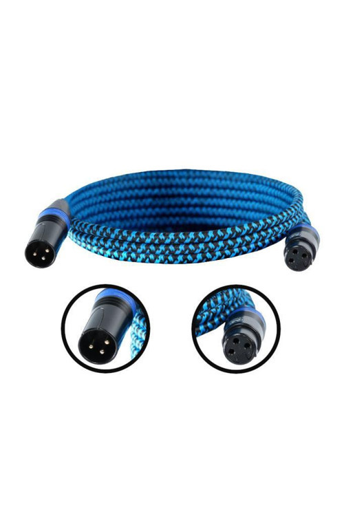 MXLR-3M Yüksek Kaliteli XLR TO XLR 3 mt. Mikrofon Kablosu