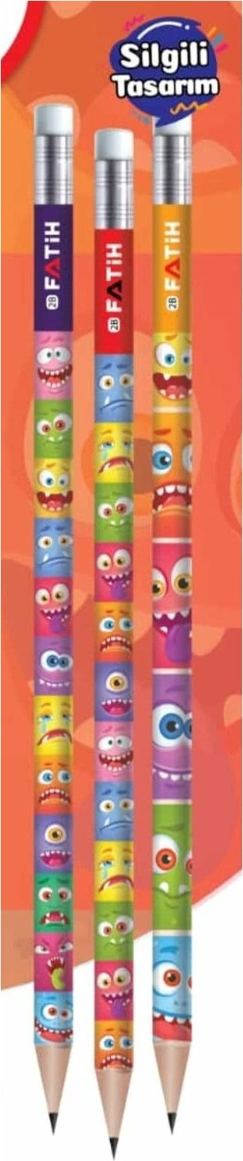 Kurşun Kalem Emoji Silgili 17935 (144 Lü Paket)