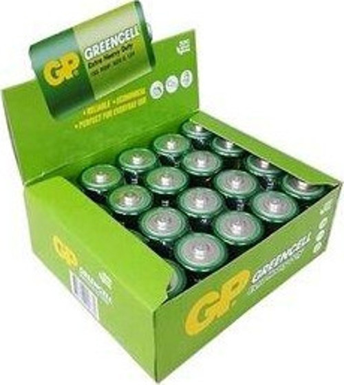 Greencel R20 Kalın D Boy Çinko Pil 20 Li Paket Gp13-2S2