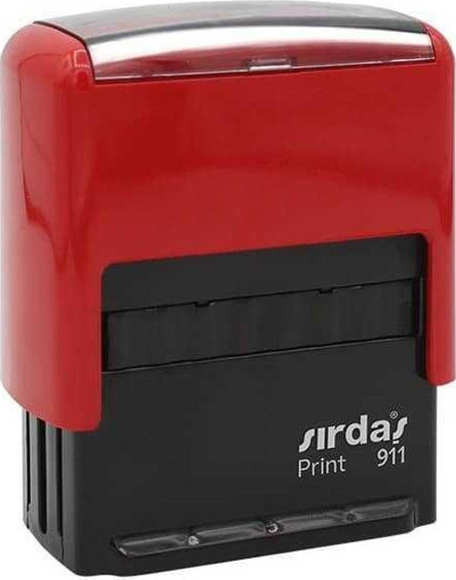Standart Boş Kaşe Otomatik 15X40 Mm Kırmızı Keçeli 911