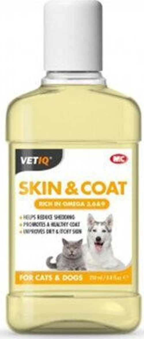 Vetıq Skin & Coat Omega 3 6 9 Köpek Ve Kedi İçin Deri Tüy Bakım Yağı 250 Ml