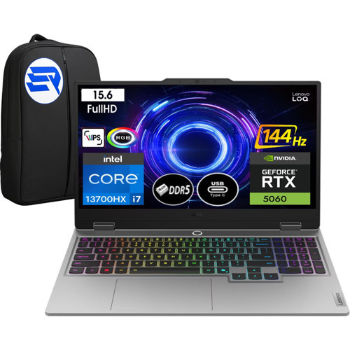 Loq 15IRX10 83JE00LFTREP6 I7-13700HX 16 GB Ram 2 Tb SSD RTX5060 15.6" 144Hz WIN11 Pro + Elektropasaj Çanta