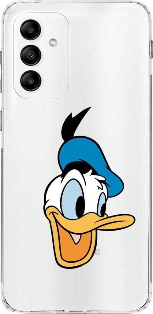 Samsung Galaxy M23 Kapak Donald Duck Tasarımlı Şeffaf Kılıf
