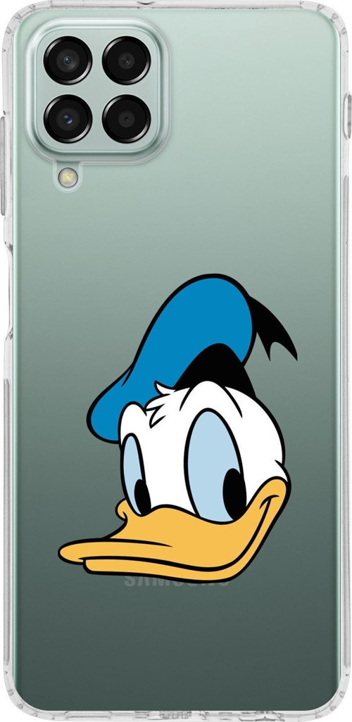 Samsung Galaxy M33 Kapak Donald Duck Tasarımlı Şeffaf Kılıf