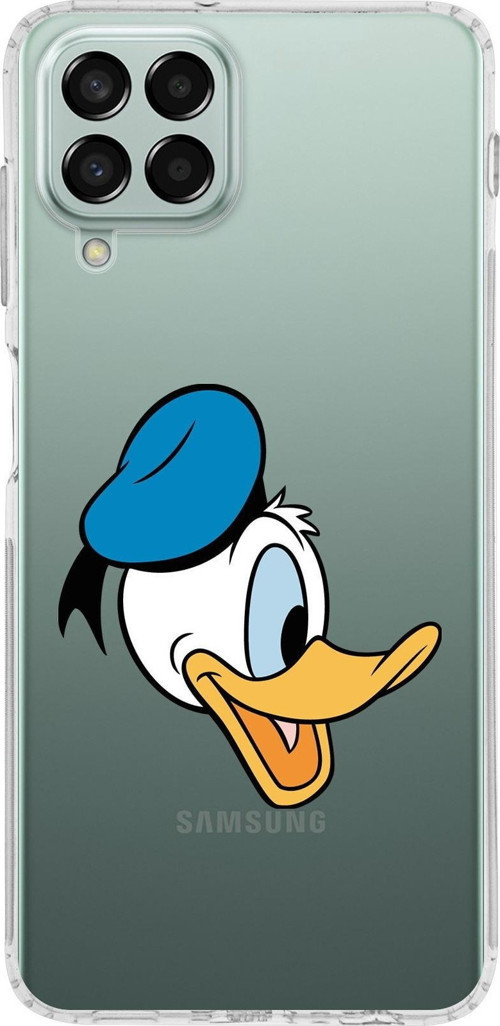 Samsung Galaxy M33 Kapak Donald Duck Tasarımlı Şeffaf Kılıf