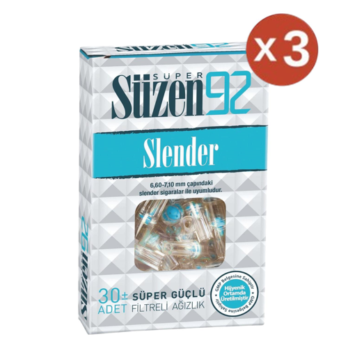 Sigara Ağızlığı Filtresi Slender 3'lü Set
