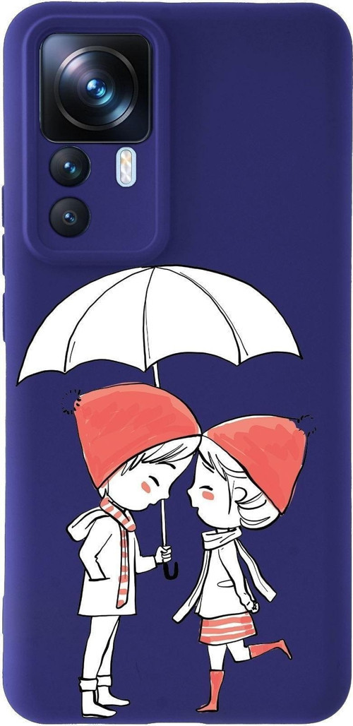 Xiaomi Mi 12T Pro Uyumlu Lansman Kılıf Aşk Tasarımlı Içi Kadife Kapak-Mor