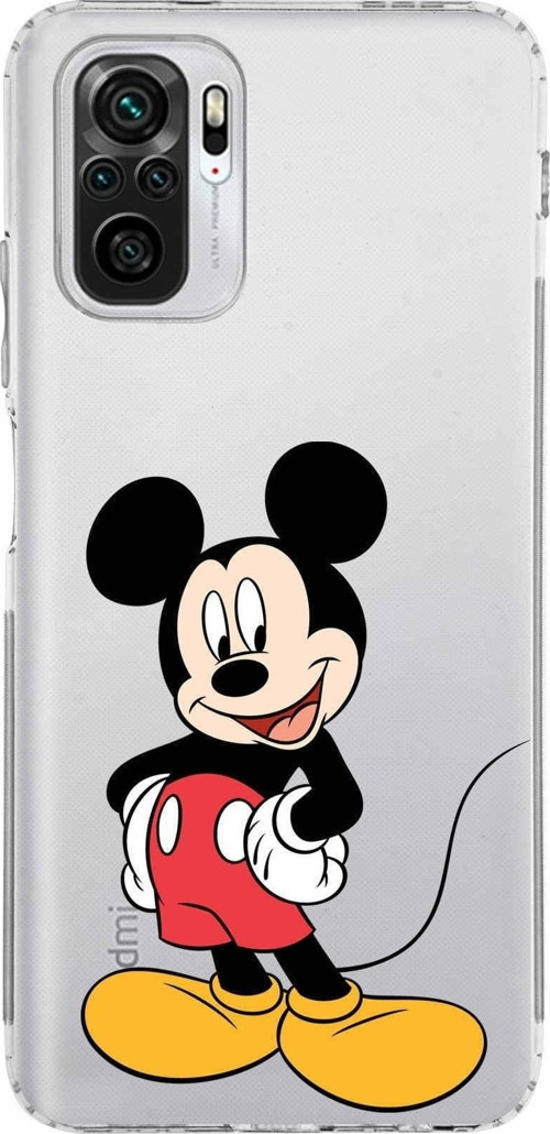 Xiaomi Poco M5S Kamera Korumalı Kapak Mickey Mouse Tasarımlı Şeffaf Kılıf