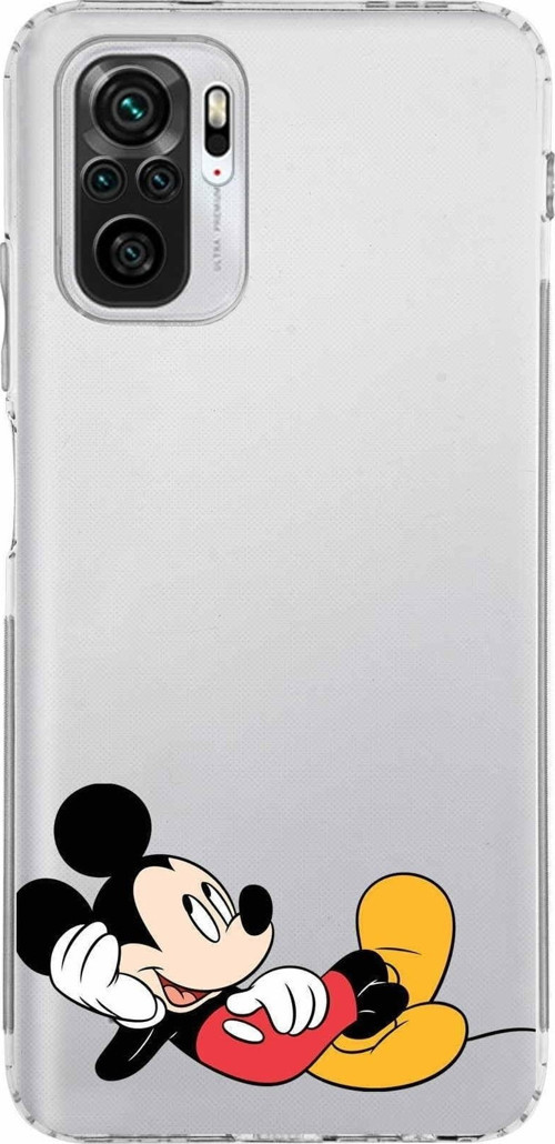 Xiaomi Poco M5S Kamera Korumalı Kapak Mickey Mouse Tasarımlı Şeffaf Kılıf