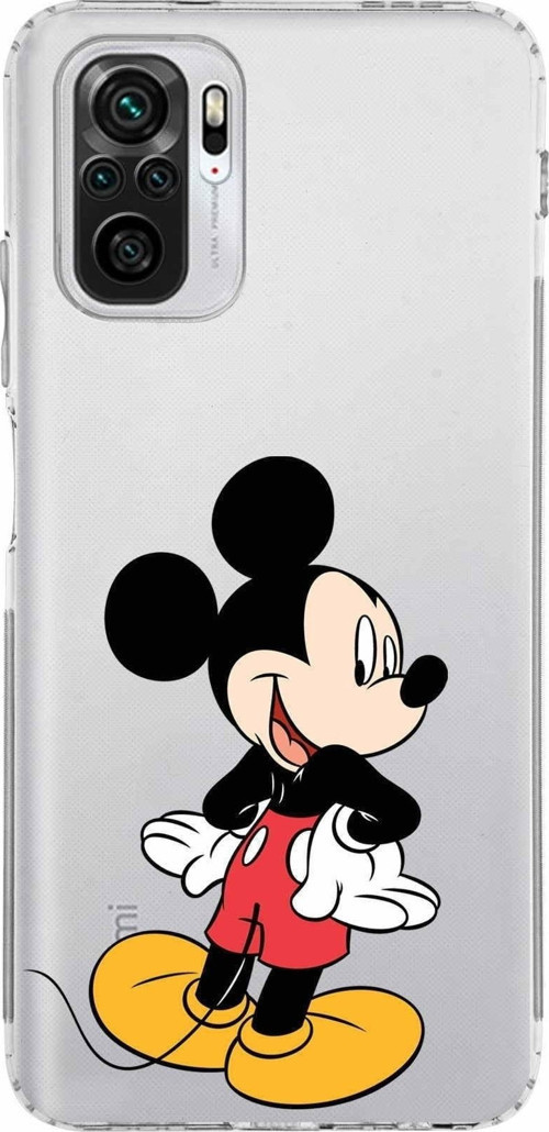 Xiaomi Poco M5S Kamera Korumalı Kapak Mickey Mouse Tasarımlı Şeffaf Kılıf