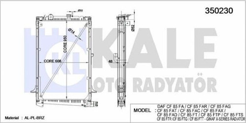 MOTOR SU RADYATORU DAF CF 85 FA - CF 85 FAR - CF 85 FAG - CF 85 FAT - CF 85 FAC - CF 85 FAX - CF 85