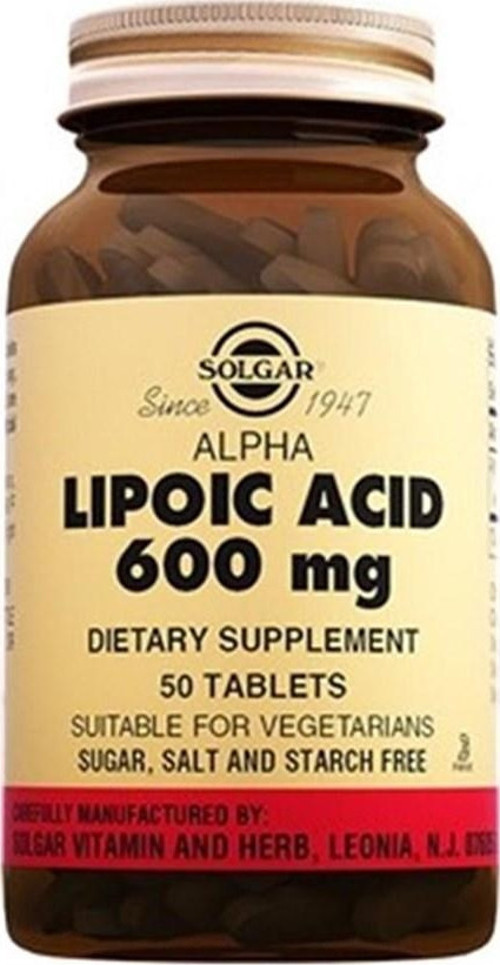 Alpha Lipoic Acid 600 Mgr 50 Tablet