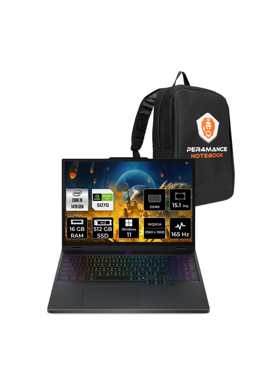 Legion 5 i9 14900HX 16GB 512GB SSD RTX5070/8GB 115W 15.1" QHD+ OLED 1000nits 165Hz W11H