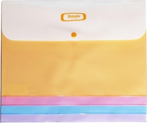 A4 Çıtçıtlı Dosya Evrak Zarfı Mat Mavi W7536 12'li Paket
