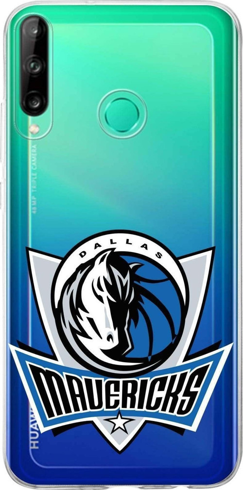 Huawei P40 Lite E Uyumlu Kapak Dallas Mawericks Tasarımlı Şeffaf Silikon Kılıf