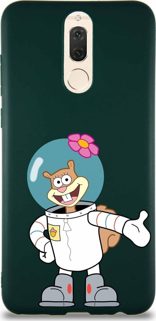 Huawei Mate 10 Lite Soft Premier Kapak Sandy Tasarımlı Silikon Kılıf - Yeşil