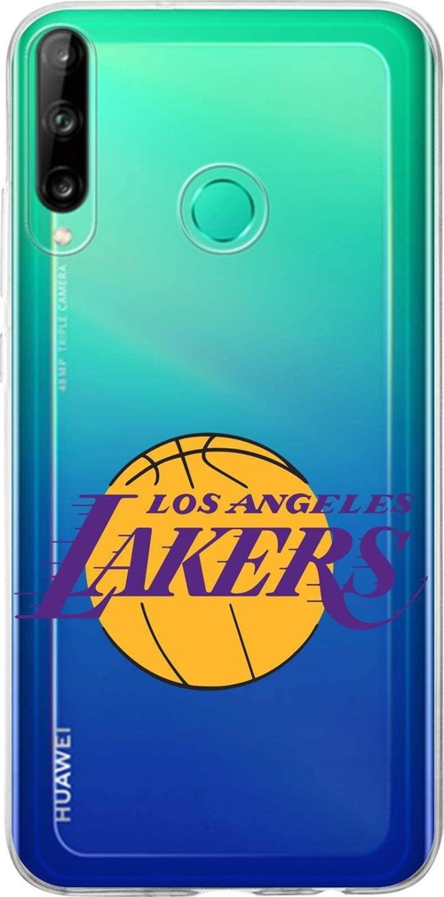 Huawei P40 Lite E Uyumlu Kapak La Lakers Tasarımlı Şeffaf Silikon Kılıf