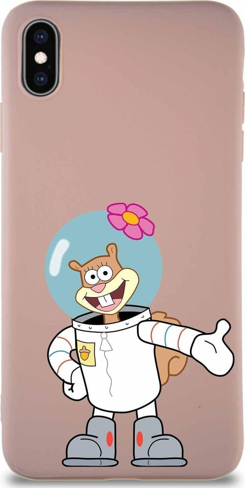 Apple Iphone Xs Max Soft Premier Kapak Sandy Tasarımlı Silikon Kılıf - Pudra