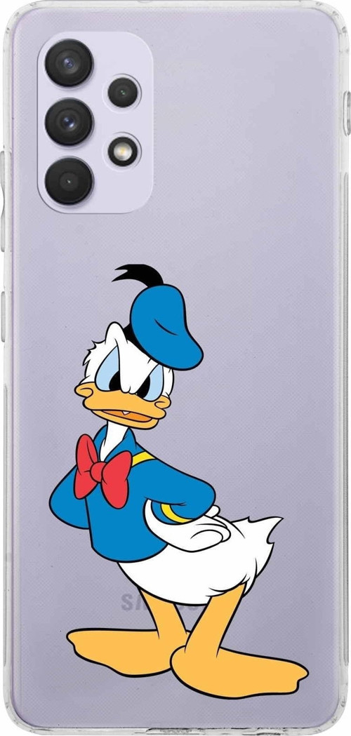 Samsung Galaxy A23 Kamera Korumalı Kapak Donald Duck Tasarımlı Şeffaf Kılıf
