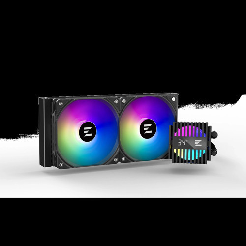 ALPHA2 A24 SİYAH 71 CFM 2X120mm ARGB AMD/Intel LGA1700 240mm SIVI SOĞUTUCU