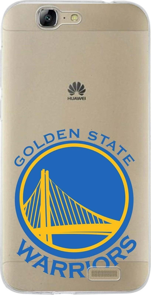 Huawei G7 Uyumlu Kapak Golden State Warriors Tasarımlı Şeffaf Silikon Kılıf