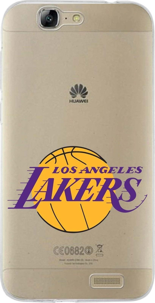 Huawei G7 Uyumlu Kapak La Lakers Tasarımlı Şeffaf Silikon Kılıf