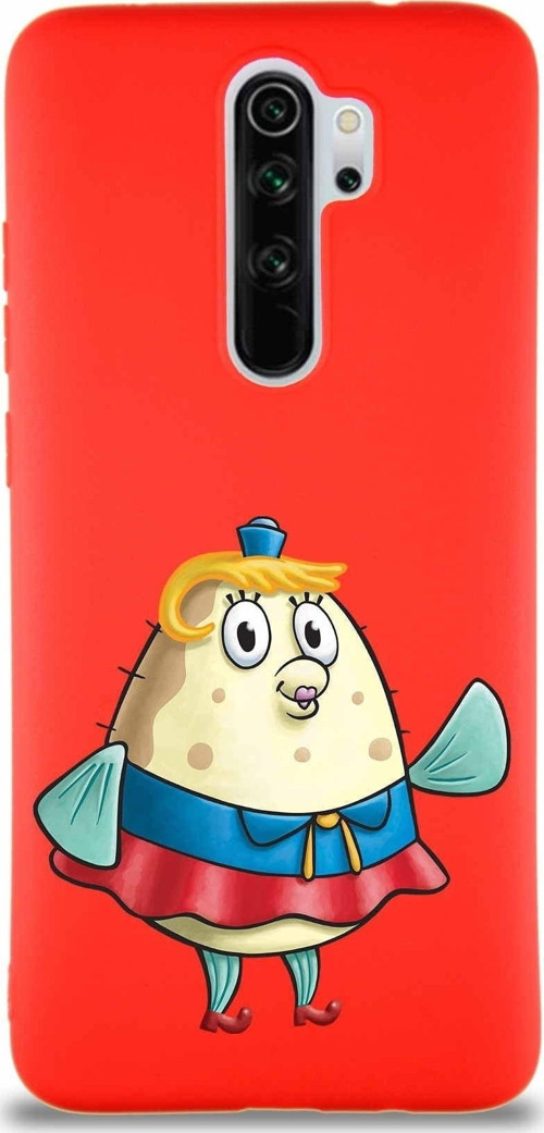 Xiaomi Redmi Note 8 Pro Soft Premier Kapak Puff Tasarımlı Silikon Kılıf - Kırmızı