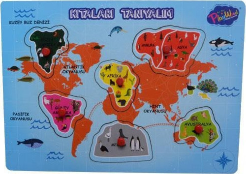 Ahşap Tutmalı Kıtaları Tanıyalım ONY204/205 Playwood