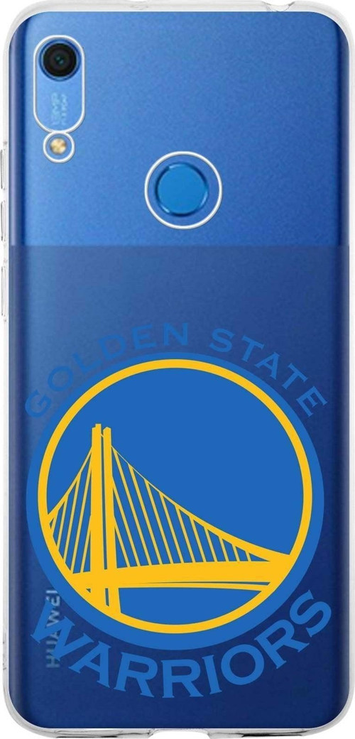 Huawei Y6S 2019 Uyumlu Kapak Golden State Warriors Tasarımlı Şeffaf Silikon Kılıf