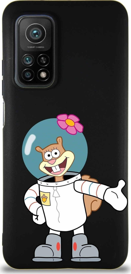 Xiaomi Mi 10T Pro Soft Premier Kapak Sandy Tasarımlı Silikon Kılıf - Siyah