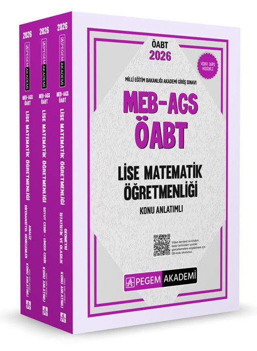 2026 MEB AGS ÖABT Lise Matematik Öğretmenliği Konu Anlatımlı (3 kitap)